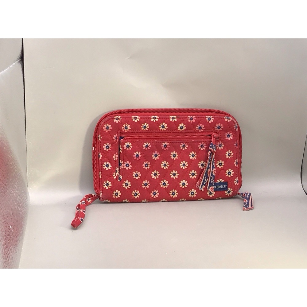 Vera Bradley‎ Red Floral Wallet Clutch - Picture 3 of 5